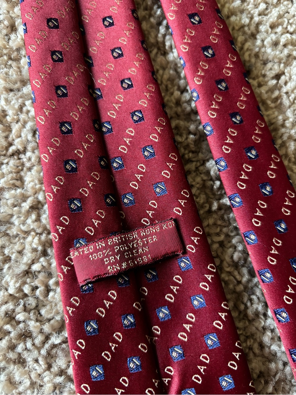Number #1 Dad Pattern Men's Tie